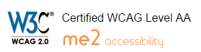 W3C WCAG 2.0 certified Level AA by Me 2 Accessibility